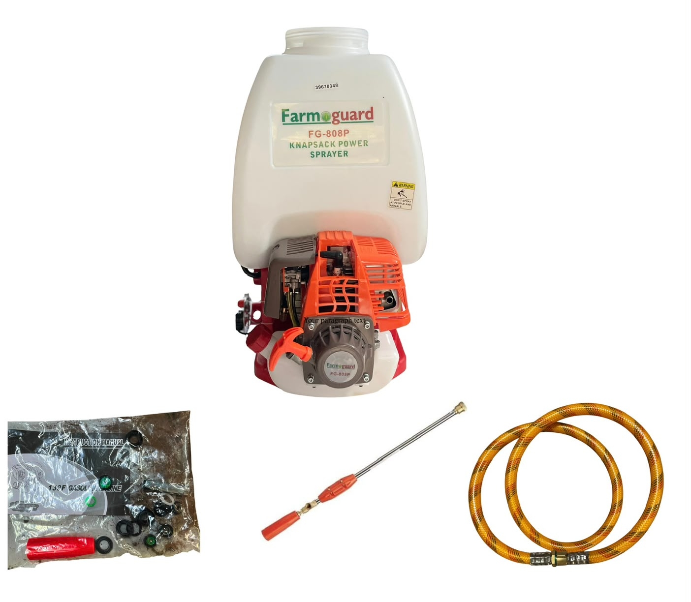 FarmGuard FG-808P Power Sprayer | Knapsack Agricultural Sprayer